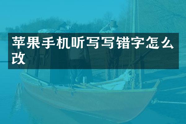 苹果手机听写写错字怎么改
