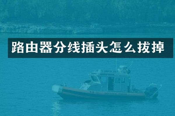 路由器分线插头怎么拔掉