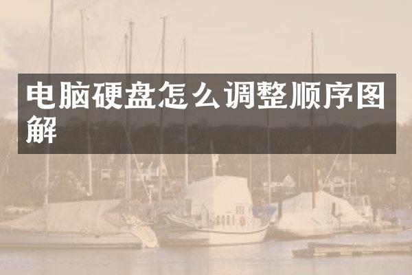 电脑硬盘怎么调整顺序图解