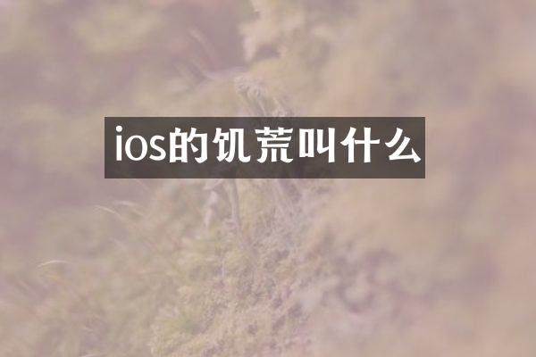 ios的饥荒叫什么
