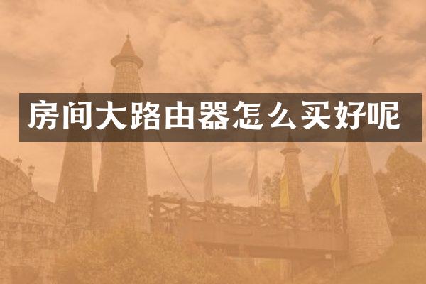 房间大路由器怎么买好呢