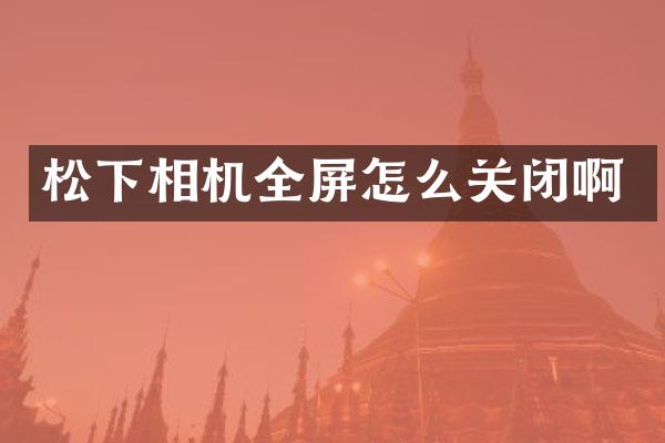 相机全屏怎么关闭啊