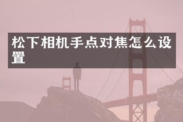 相机手点对焦怎么设置