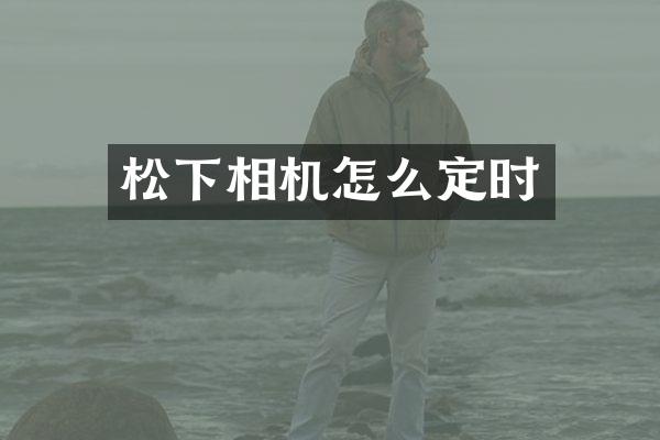 相机怎么定时