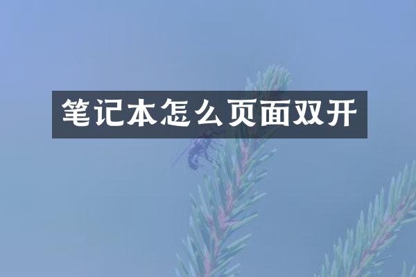 笔记本怎么页面双开