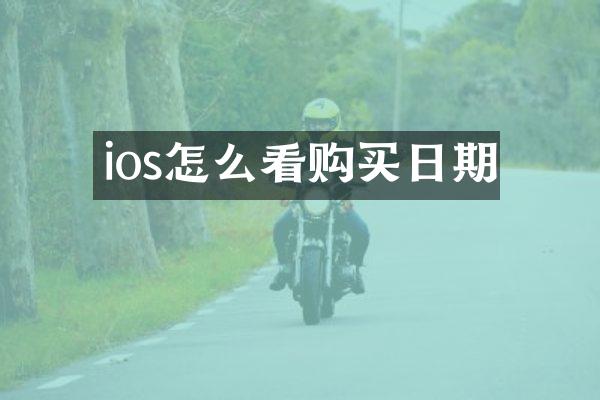 ios怎么看购买日期