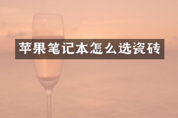 苹果笔记本怎么选瓷砖