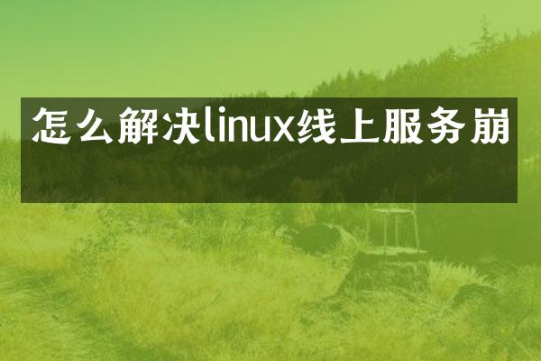 怎么解决linux线上服务崩溃