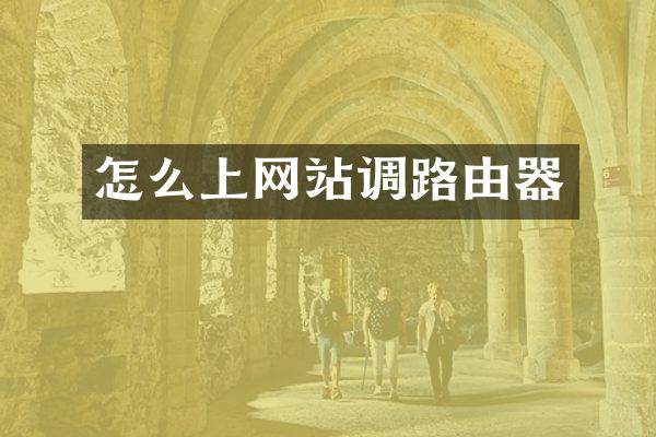 怎么上网站调路由器