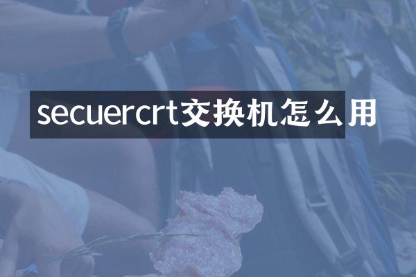 secuercrt交换机怎么用