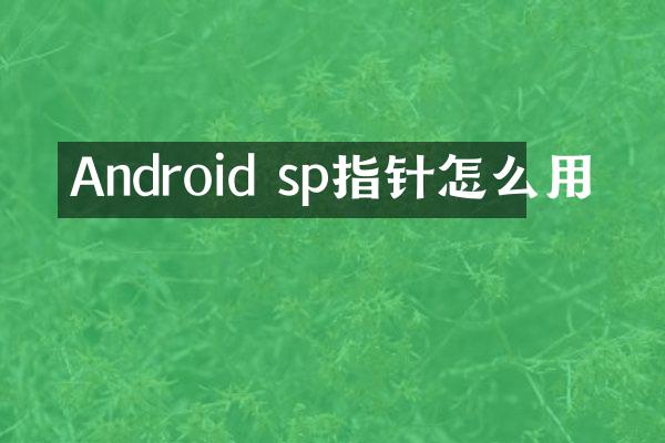 Android sp指针怎么用