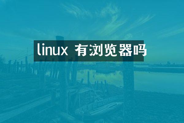 linux 有浏览器吗