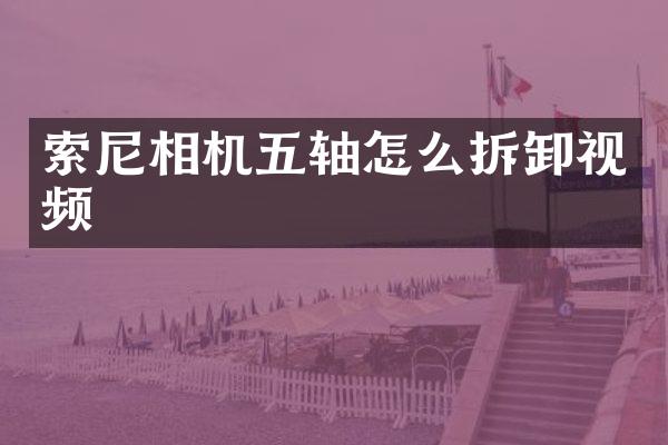 索尼相机五轴怎么拆卸视频