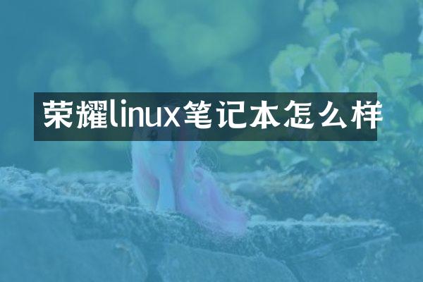 荣耀linux笔记本怎么样