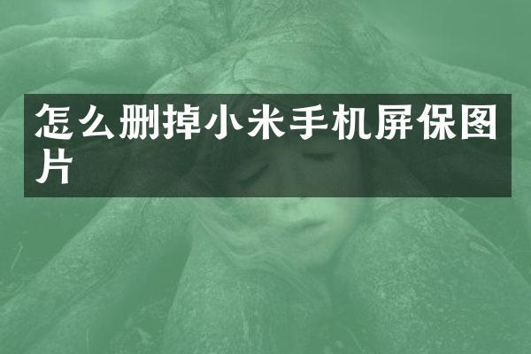 怎么删掉小米手机屏保图片