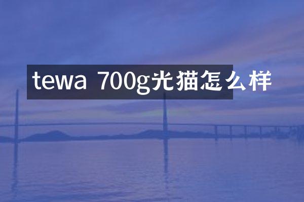 tewa 700g光猫怎么样