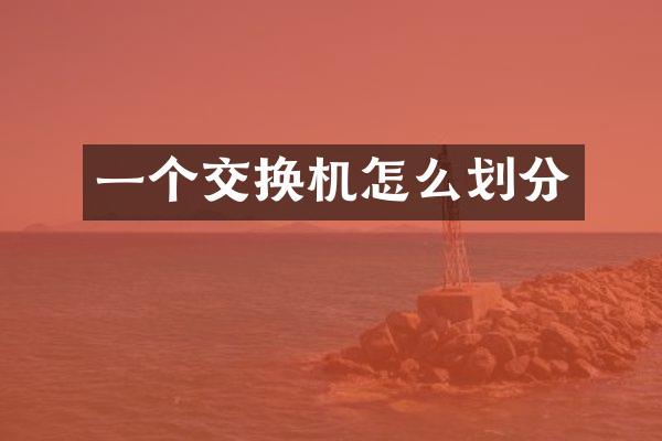 一个交换机怎么划分