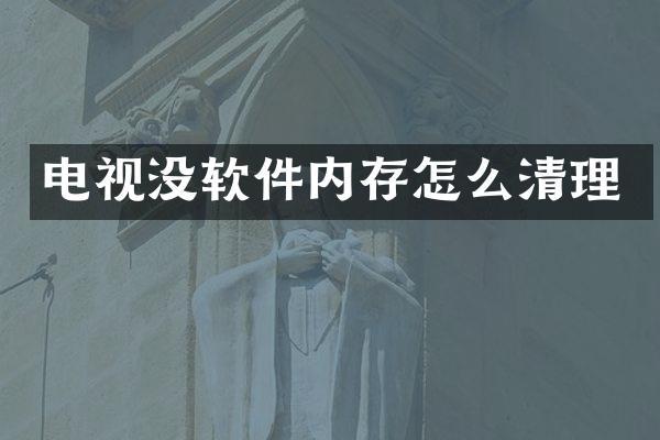 电视没软件内存怎么清理