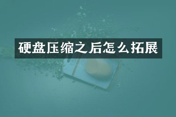 硬盘压缩之后怎么拓展