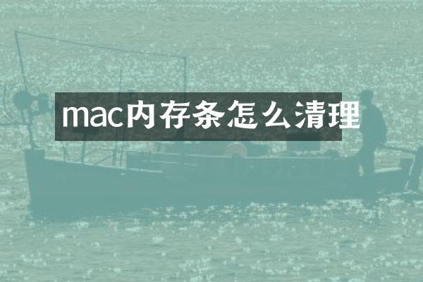 mac内存条怎么清理