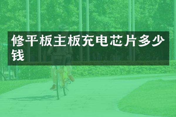 修平板主板充电芯片多少钱