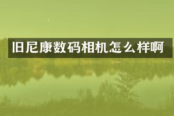 旧尼康数码相机怎么样啊