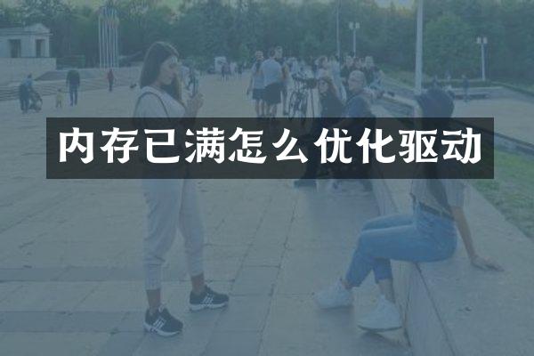 内存已满怎么优化驱动