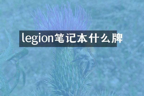 legion笔记本什么牌