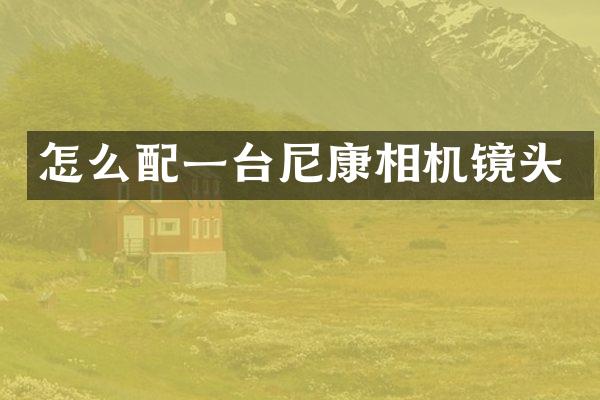 怎么配一台尼康相机镜头