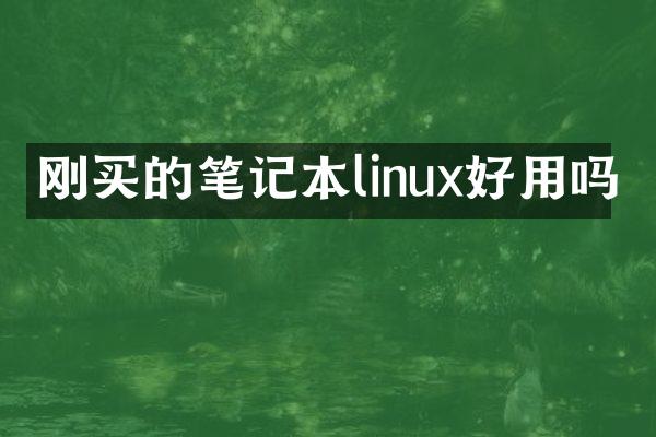 刚买的笔记本linux好用吗