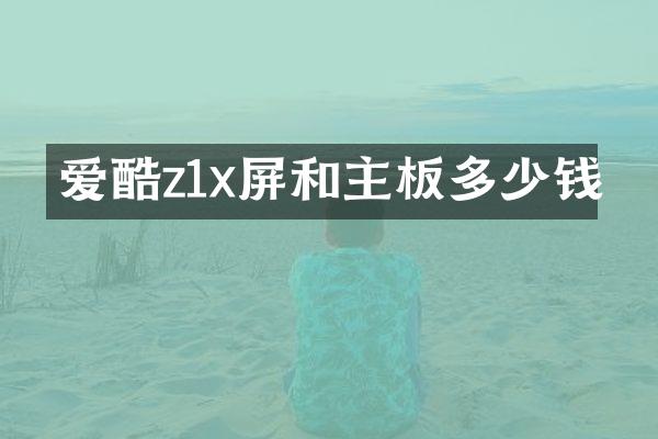 爱酷z1x屏和主板多少钱