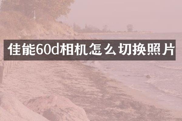 佳能60d相机怎么切换照片