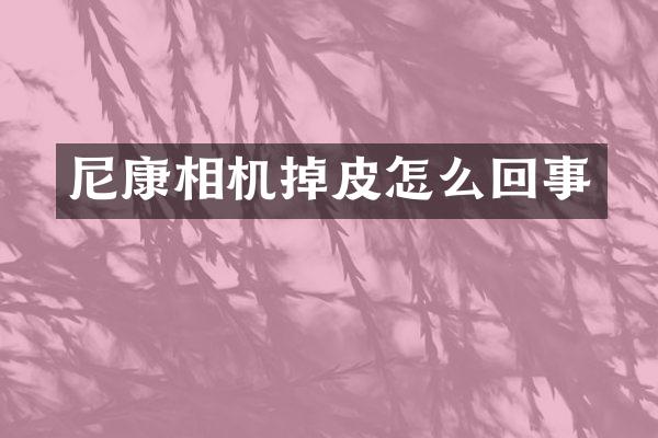尼康相机掉皮怎么回事