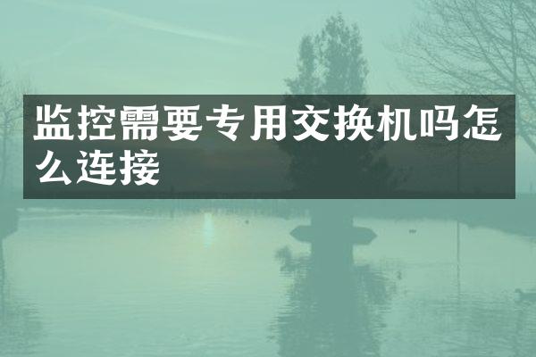监控需要专用交换机吗怎么连接