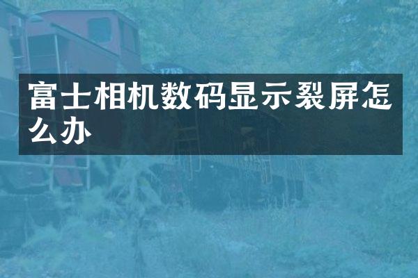 富士相机数码显示裂屏怎么办