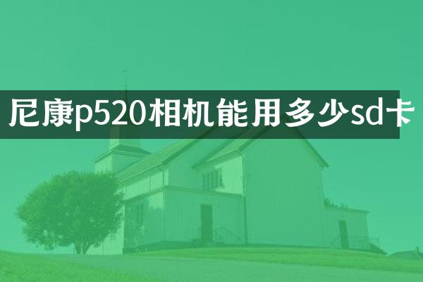 尼康p520相机能用多少sd卡