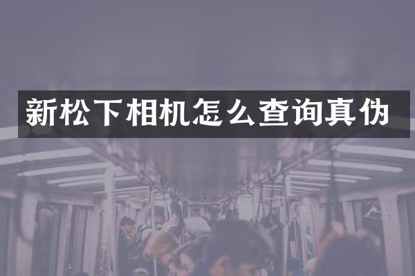 新相机怎么查询真伪