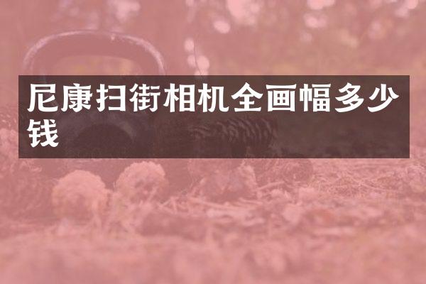 尼康扫街相机全画幅多少钱