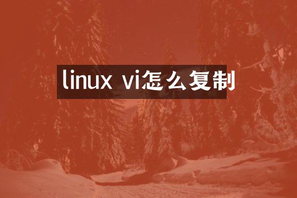 linux vi怎么复制