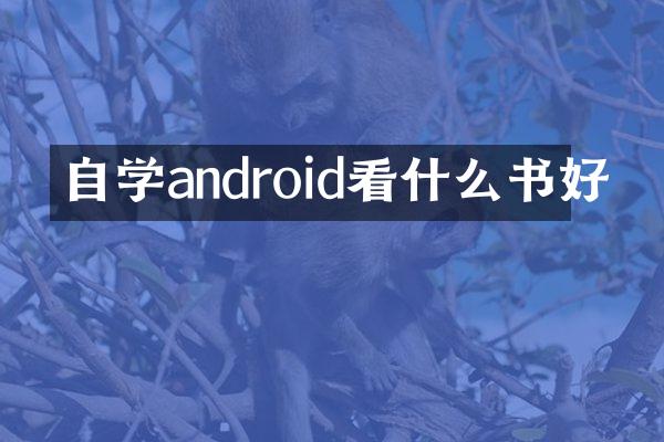 自学android看什么书好