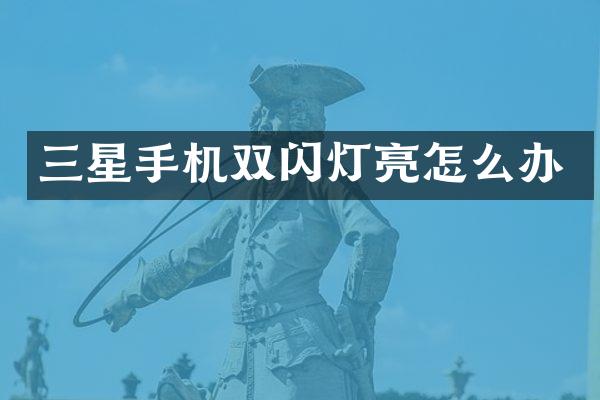三星手机双闪灯亮怎么办