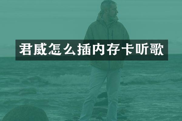 君威怎么插内存卡听歌