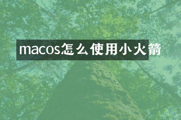 macos怎么使用小火箭