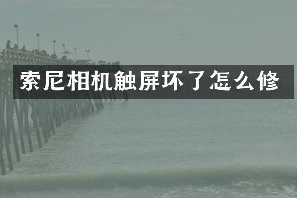 索尼相机触屏坏了怎么修