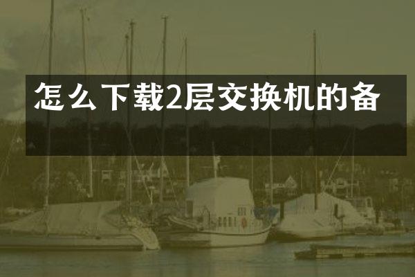 怎么下载2层交换机的备份