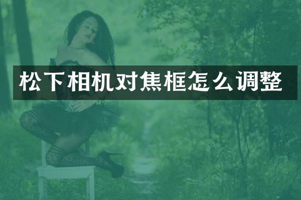 相机对焦框怎么调整
