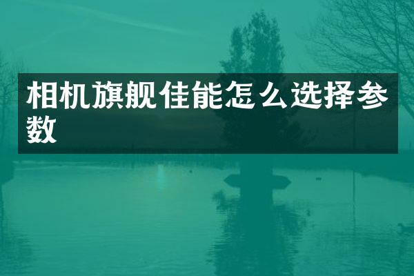 相机旗舰佳能怎么选择参数