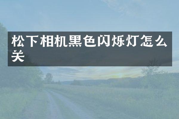 相机黑色闪烁灯怎么关