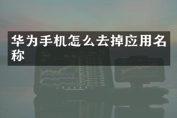 华为手机怎么去掉应用名称