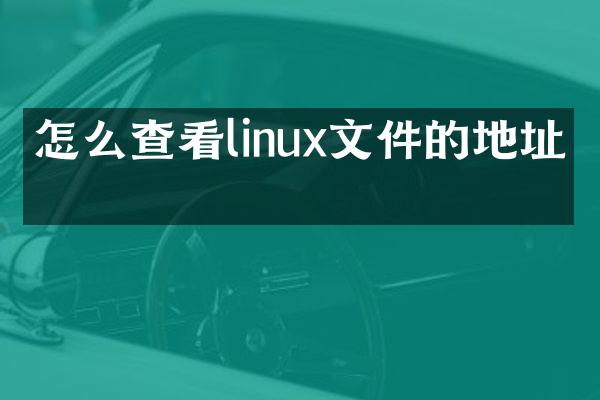 怎么查看linux文件的地址吗
